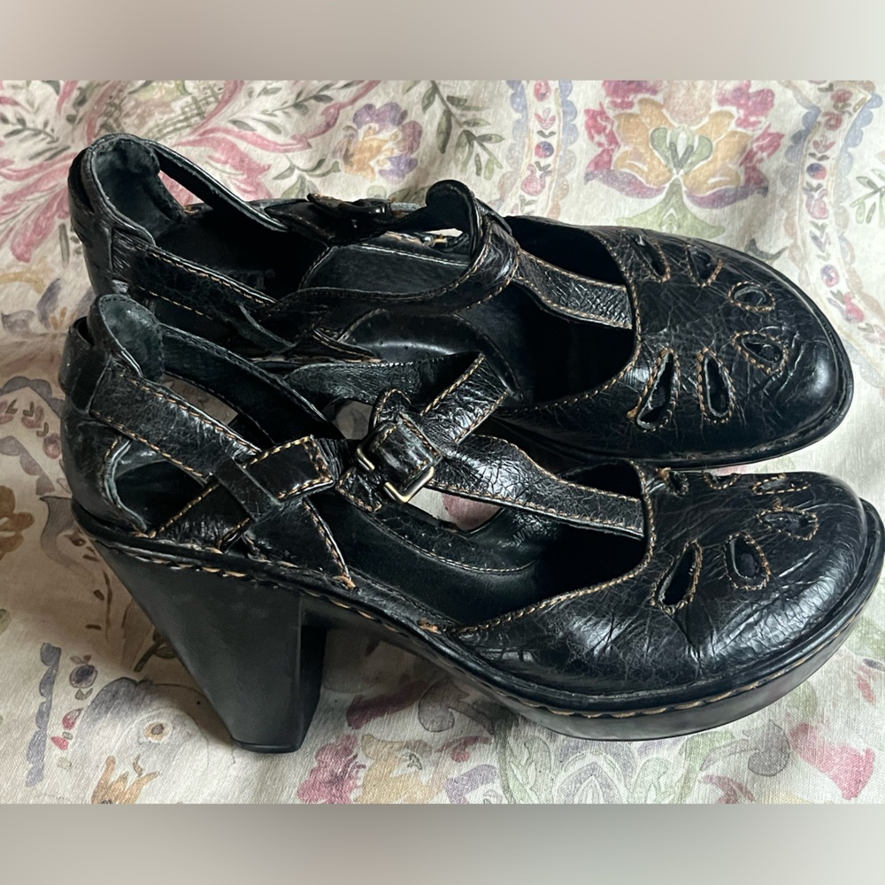 Black Born Charisma Mary Jane heels 39/8
